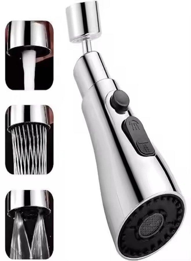 Daesyn Deal Flexible Faucet Extender for Kitchen & Bathroom | 360° Rotatable Water Saving Tap Attachment | Durable & Modern Design | Adjustable Nozzle for Sink Cleaning - Image 1